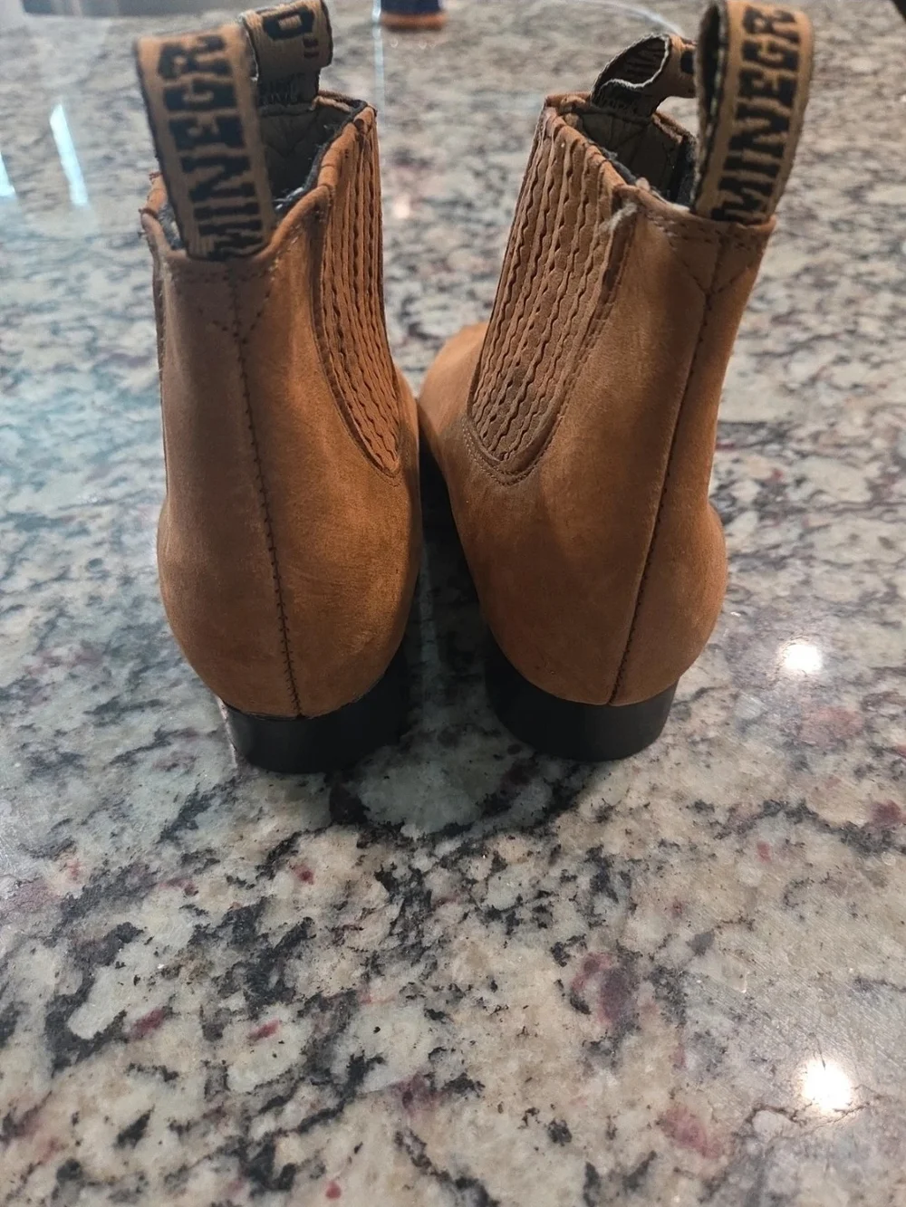 Girl's Tan Suede  Boots
